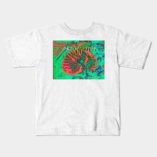 Abstract calm cat Kids T-Shirt